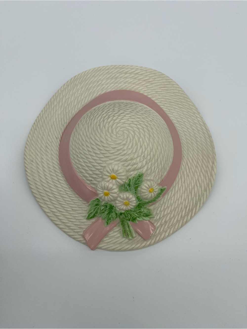 Vintage Burwood Straw Hat Wall Hanging